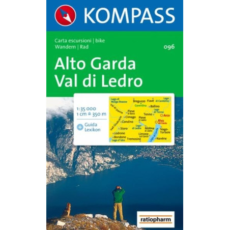 Achat Carte randonnées Alto Garda-Val di Ledro - Kompass 096