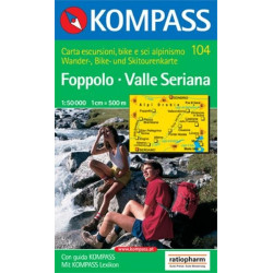 Achat Carte randonnées Foppolo-Valle Seriana - Kompass 104