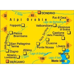 Achat Carte randonnées Foppolo-Valle Seriana - Kompass 104