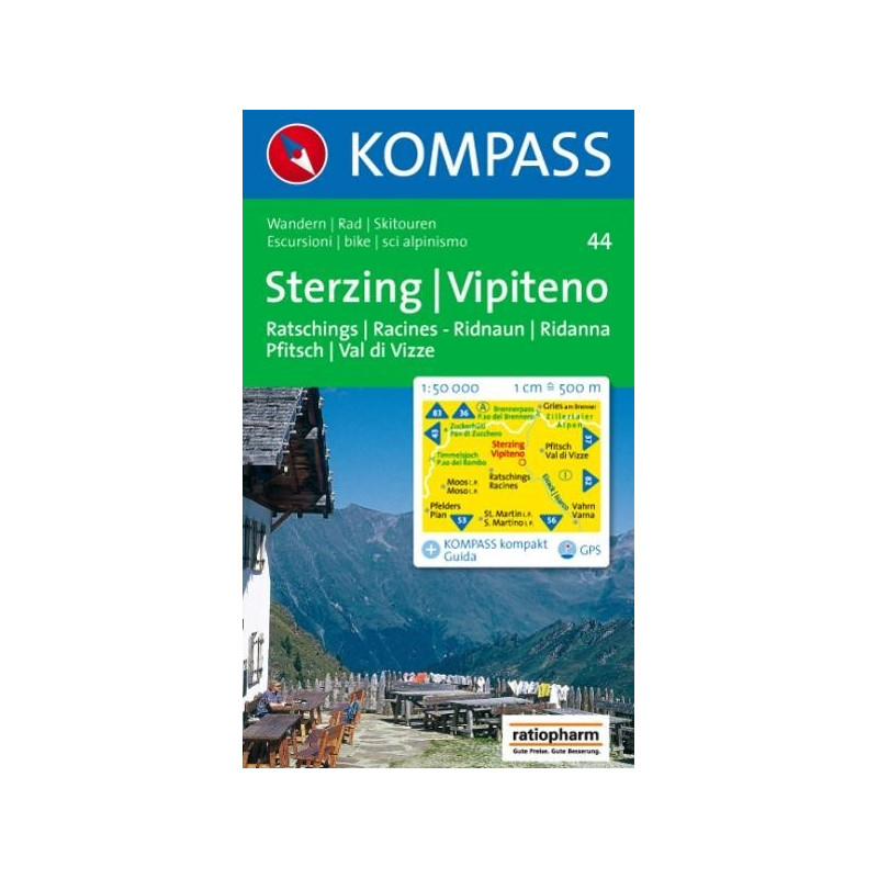 Achat Carte randonnées Kompass - Sterzing/Vipiteno - 044