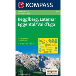 Achat Carte randonnées Regglberg-Latemar-Eggental, Val d' Ega - Kompass 630