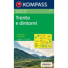 Achat Carte randonnées Trento und Umgebung, Trento e dintorni - Kompass 647