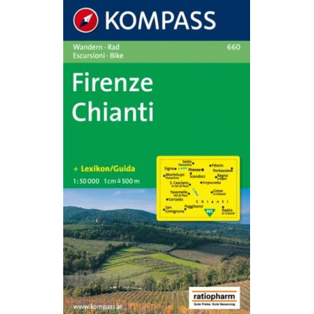 Achat Carte randonnées Firenze-Chianti - Kompass 660