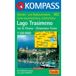 Achat Carte randonnées Lago Trasimeno-Val di Chiana-Chianciano Terme - Kompass 662