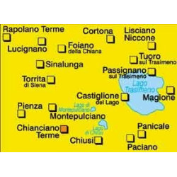 Achat Carte randonnées Lago Trasimeno-Val di Chiana-Chianciano Terme - Kompass 662