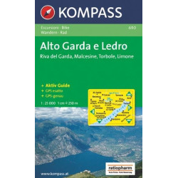 Achat Carte randonnées Alto Garda e Ledro - Kompass 690