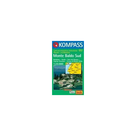 Achat Carte randonnées Monte Baldo Süd - Kompass 692