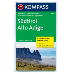 Achat Carte randonnées Südtirol, Alto Adige - Kompass 699