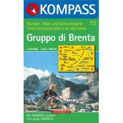 Achat Carte randonnées Gruppo di Brenta - Kompass 73