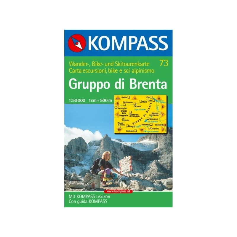 Achat Carte randonnées Gruppo di Brenta - Kompass 73