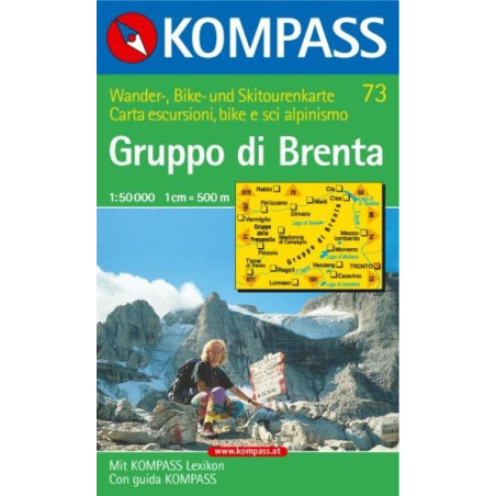 Achat Carte randonnées Gruppo di Brenta - Kompass 73