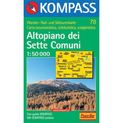 Achat Carte randonnées Altopiano dei Sette Comuni - Kompass 78