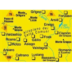 Achat Carte randonnées Altopiano dei Sette Comuni - Kompass 78