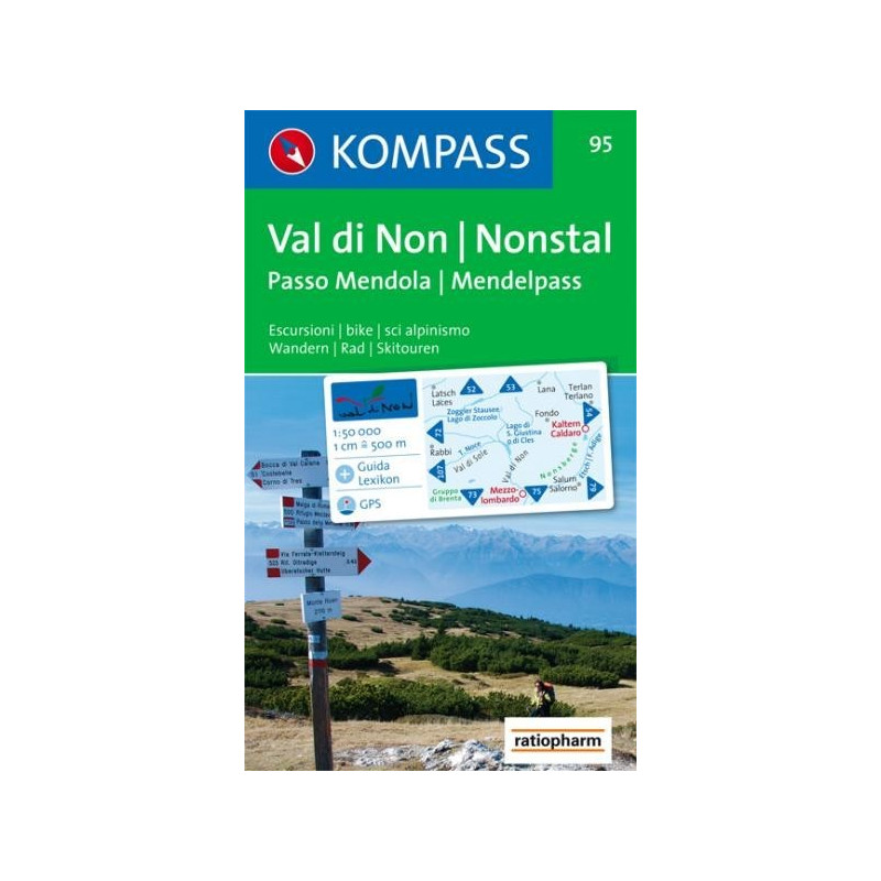 Achat Carte randonnées Valle di Non, Nonstal - Kompass 95