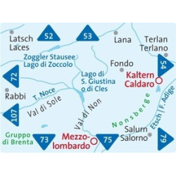 Achat Carte randonnées Valle di Non, Nonstal - Kompass 95