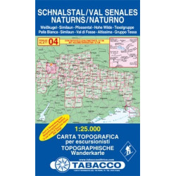 Achat Carte randonnées - Val Senales, Schnalstal - Tabacco 04