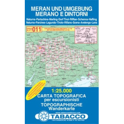 Achat Carte randonnées - Merano, Dintorni - Tabacco 011