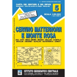 Achat Carte randonnées - Cervino Matterhorn e Monte Rosa - IGC 5