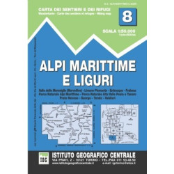 Achat Carte randonnées -  Alpi Marittime e Liguri - IGC 8