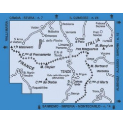 Achat Carte randonnées -  Alpi Marittime e Liguri - IGC 8