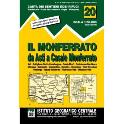 Achat Carte randonnées - Il Monferrato - IGC 20