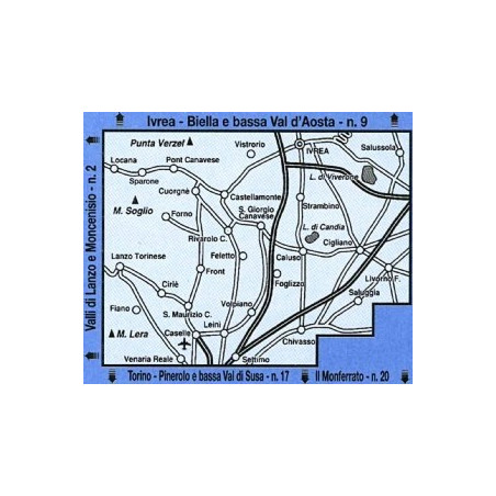 Achat Carte randonnées - Il Canavese - IGC 21