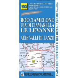 Achat Carte randonnées - Rocciamelone, Uja di Ciamarella, le Levanne - IGC 103