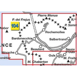 Achat Carte randonnées - Bardonecchia, monte Thabor, Sauze d'Oulx - IGC 104