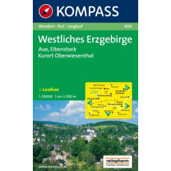 Achat Carte randonnées Erzgebirge, Westliches - Kompass 806