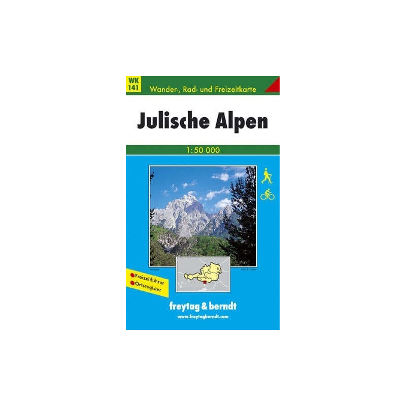 Achat Carte randonnées Alpes Juliennes - Freytag 141 Achat Carte randonnées Alpes Juliennes - Freytag 141