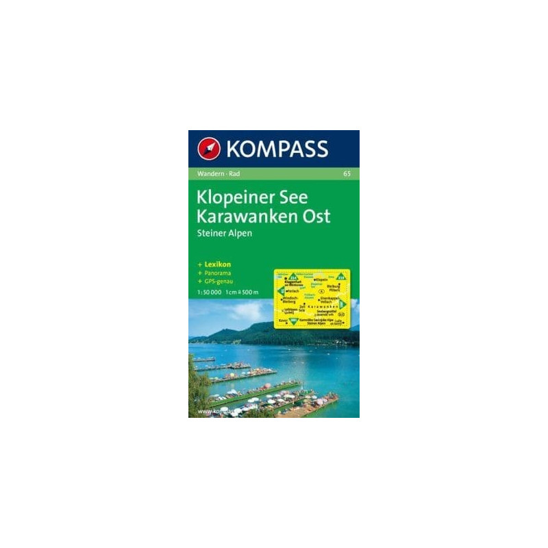 Achat Carte randonnées Klopeiner See - Karawanken - Kompass 65