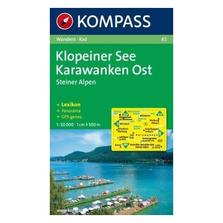 Achat Carte randonnées Klopeiner See - Karawanken - Kompass 65