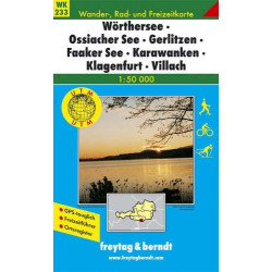 Achat Carte randonnées Wörthersee-Ossiachersee-Gerlitzen-Faaker See-Karawanken-Klagenfurt-Villach - Kompass 233