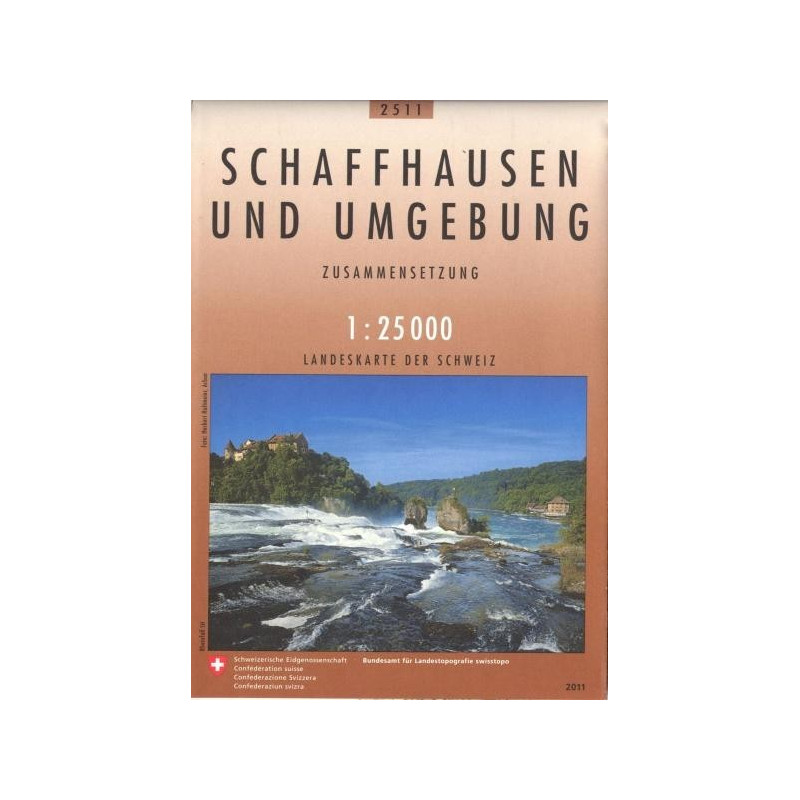 Achat Carte randonnées swisstopo - Schaffhausen und Umgebund - 2511