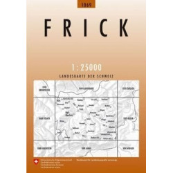 Achat Carte randonnées swisstopo - Frick - 1069