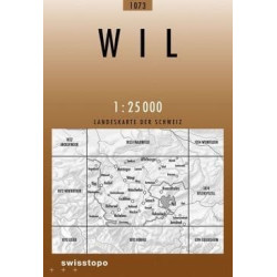 Achat Carte randonnées swisstopo - Wil - 1073
