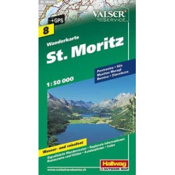 Achat Carte randonnées - St. Moritz - Hallwag 8