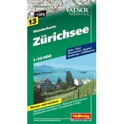Achat Carte randonnées Zürichsee - Hallwag 13