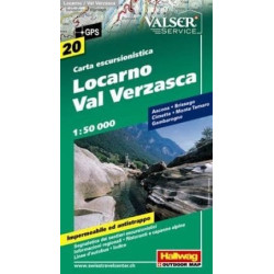 Achat Carte randonnées Locarno / Val Verzasca - Hallwag 20