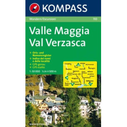 Achat Cartes randonnées  Valle Maggia, Val Verzasca - Kompass 110