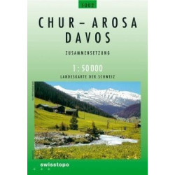 Achat Carte randonnées swisstopo - Chur, Arosa, Davos - 5002