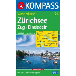 Achat Cartes randonnées Zürichsee - Kompass 124