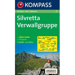 Achat Cartes randonnées Silvretta-Verwallgruppe - Kompass 41