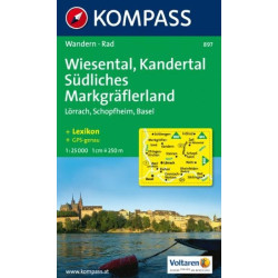 Achat Cartes randonnées Wiesental-Kandertal-Südliches Markgräfler Land - Kompass 897