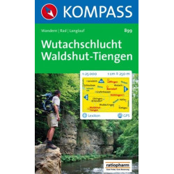 Achat Cartes randonnées Wutachschlucht-Waldshut-Tiengen - Kompass 899