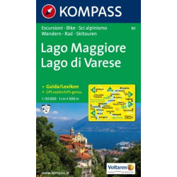 Achat Cartes randonnées Lago Maggiore-Lago di Varese - Kompass 90