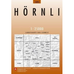 Achat Carte randonnées swisstopo - Hörnli - 1093