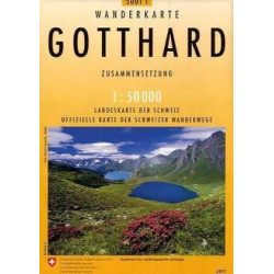 Achat Carte randonnées swisstopo - Gotthard - 5001