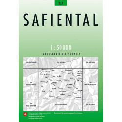 Achat Carte randonnées swisstopo - Safiental - 257