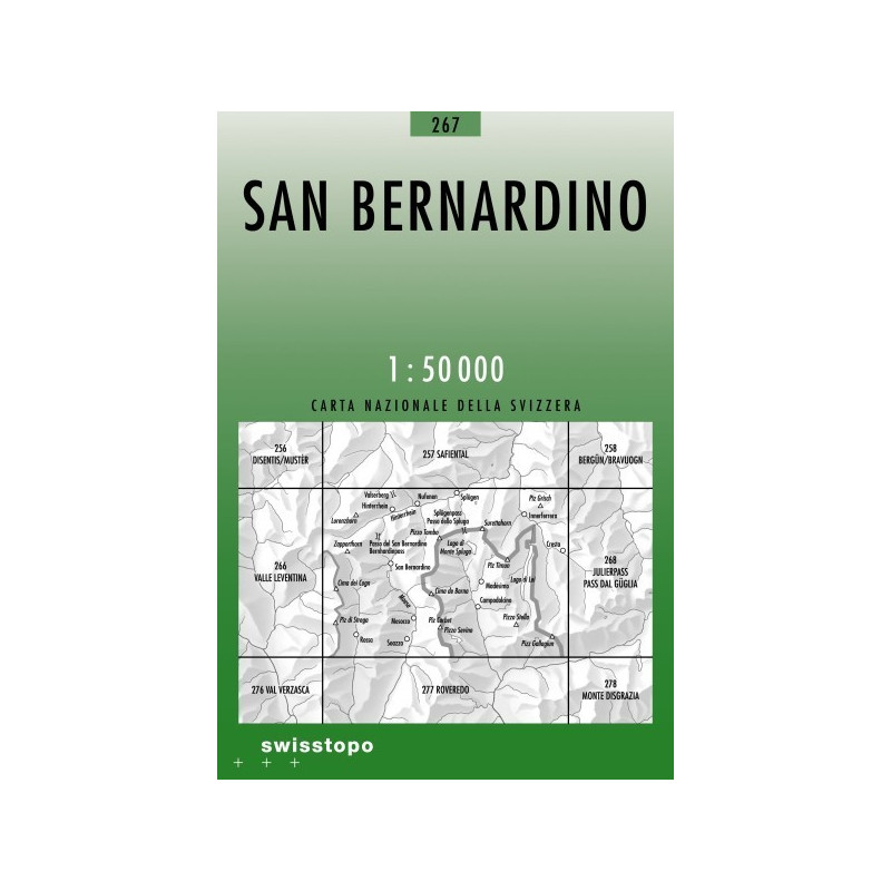 Achat Carte randonnées swisstopo - San Bernardino - 267